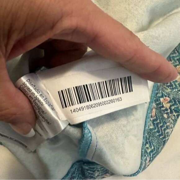 Mayoral Floral Patterned Skirt with Black Waistband Girls Size 9 - Picture 8 of 8